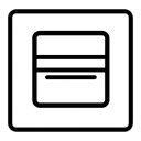 Минималистичная одноцветная иконка, символизирующая точное прилегание отбеливающих полосок к зубам на белом фоне